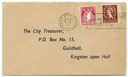 IRELAND : 1961 / KINGSTON UPON HULL, GUILDHALL, THE CITY TREASURER - Lettres & Documents