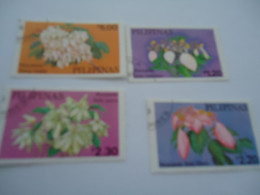PHILIPPINES   USED  STAMPS FLOWERS - Philippinen