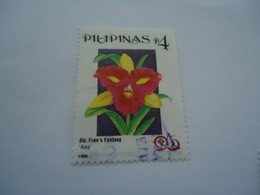PHILIPPINES   USED  STAMPS FLOWERS   ORCHIDS - Philippinen