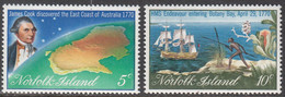 NORFOLK ISLAND   SCOTT NO 141-42  MNH  YEAR  1970 - Norfolkinsel