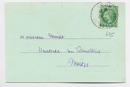 MAZELIN 80C SEUL CARTE DE VISTE INVITATION MACON 20.7.1945 - 1945-47 Ceres (Mazelin)