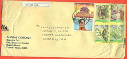 India 2003. The Envelope  Passed Through The Mail. Airmail. - Cartas