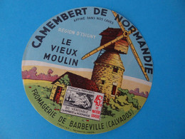 Etiquette De Camembert Le Vieux Moulin Fromagerie De Barbeville 14 - Cheese