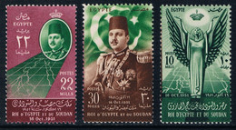 Egypte - Abrogation Du Traité Anglo-égyptien De 1936 285/287 (année 1952) ** - Unused Stamps