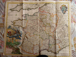 Carte Géo., Galliae Seu Franciae Tabula, Qua Omnes Provinciae, Via Angiariae Provinciae.....frais Fr Recommandé R 3 - Geographical Maps