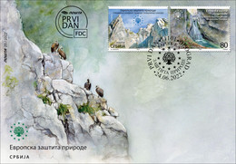 Serbia Serbien 2022 MNH** S-1169-70 European Nature Protection FDC - Serbia