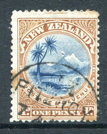New Zealand 1898 Pictorials - No Wmk. - 1d Lake Taupo Used (SG 247) - Usados