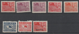 CHINA -SOUTH WEST 8 Stamps/Marken, Mint No Gum As Issued, 1949-50 - Unclassified
