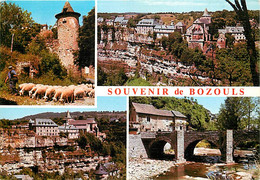 12 - Bozouls - Multivues - Moutons - Flamme Postale De Bozouls - CPM - Voir Scans Recto-Verso - Bozouls