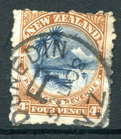 New Zealand 1899-03 Pictorials - No Wmk. - P.11 - 4d Lake Taupo Used (SG 262) - Usados