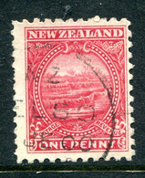 New Zealand 1900 Pictorials - Thick, Pirie Paper - P.11 - 1d White Terrace Used (SG 274) - Oblitérés