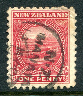 New Zealand 1900 Pictorials - Thick, Pirie Paper - P.11 - 1d White Terrace Used (SG 274) - Oblitérés
