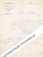 SAINT-SERVAIS (LEZ-NAMUR) 1876 - E. WIELMAECKER & Cie - PAPETERIES NAMUROISES - Non Classés