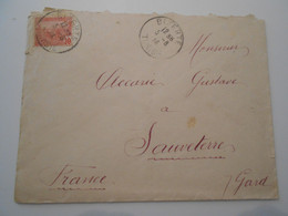 France Ex-colonies ,tunisie Lettre De Bizerte 1914 Pour Sauveterre - Lettres & Documents