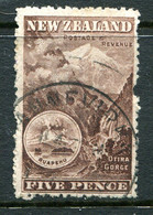 New Zealand 1902-07 Pictorials - Wmk. NZ & Star - P.14 - 5d Otira Gorge Used (SG 323a) - Oblitérés