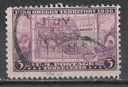 United States 1936. Scott #783 (U) Map Of Oregon Territory   *Complete Issue* - Gebraucht
