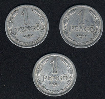 Ungarn, Lot: 1 Pengö 1941, 1942, 1944 - Hongrie