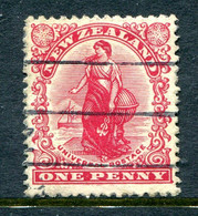 New Zealand 1908 Penny Universal - Redrawn - Used (SG 386) - Used Stamps