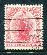 New Zealand 1908 Penny Universal - Redrawn - Used (SG 386) - Gebruikt