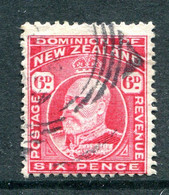 New Zealand 1909-16 King Edward VII - P.14 X 14½ - 6d Carmine Used (SG 392) - Gebraucht