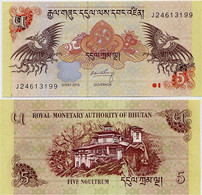 BHUTAN       5 Ngultrum       P-28c       2015       UNC - Bhoutan