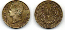Afrique Occidentale Française  5 Francs 1956 TTB - Altri – Africa