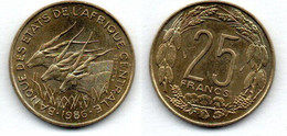 Afrique Centrale 25 Francs 1986 SUP - Other - Africa