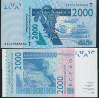 W.A.S. TOGO P816Tu 2000 FRANCS (20)21 2021 Signature 45 UNC. - États D'Afrique De L'Ouest