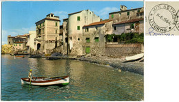 MARCIANA MARINA  ISOLA D'ELBA LIVORNO  Borgo Il Cotone  Annullo Natante M/N Aethalia  Ferry-boat - Livorno