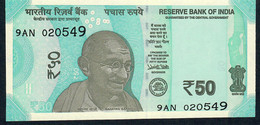 INDIA P111a  50 Rupees 2017 #9AN Signature 22 NO LETTER UNC. - Inde