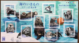 JAPON Juin 2022 - Sea Life Series #6 (Loutre De Mer - Sea Otter) - Unused Stamps