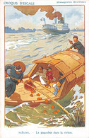 Illustrateur GERVESE - SAIGON - Le Paquebot Dans La Rivière - Messageries Maritimes - Croquis D'Escale - Gervese, H.