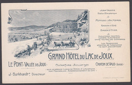 CPA  Suisse,  LE PONT ( Vallee De Joux ) - Grand Hotel Du Lac De Joux 1901 - VD Vaud