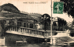 N°30214 Z -cpa Vichy -façade Du Casino Et Le Théâtre- - Casinos
