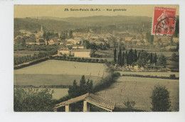 SAINT PALAIS - Vue Générale (belle Carte Toilée) - Saint Palais