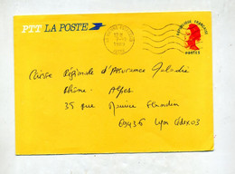 Lettre  Entiere Gandon Flamme Muette Vienne - Enveloppes Repiquages (avant 1995)