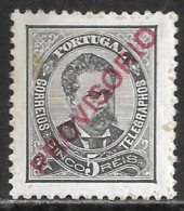 Portugal – 1892 King Luis Mint Hinged Surcharged PROVISÓRIO 5 Réis - Other & Unclassified