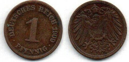Allemagne - Deutschland - Germany 1 Pfennig 1900 D TB+ - 1 Pfennig