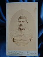 Photo CDV  Dubois à Dinan  Portrait Militaire 13e Hussard CA 1890 - L604D - Ancianas (antes De 1900)