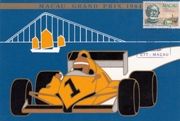 Macau, Macao, Maximum Cards, Granda Prémio De Macau 1984 - Cartes-maximum
