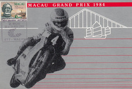 Macau, Macao, Maximum Cards, Granda Prémio De Macau 1984 - Cartoline Maximum