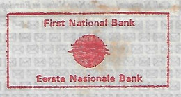 South Africa 1990 Airmail Cover Meter Stamp Slogan First National Bank From East London Logo Acacia Tree - Brieven En Documenten