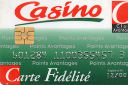 Carte Fidélité - France - Casino, Exp. 12/00 - Otros & Sin Clasificación