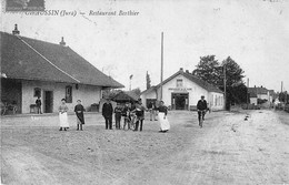 CHAUSSIN (Jura) - Restaurant Berthier. Circulée En 1907. Bon état. - Autres & Non Classés