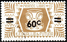 Wallis Et Futuna Obl. N°  149 - Série De Londres. 60c Sur 5c Bistre-brun - Gebraucht