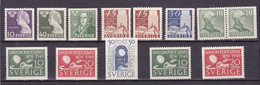 SE431AA – SUEDE – SWEDEN – 1946-49 – MNH LOT - Y&T # 324→354 MNH 6,20 € - Unused Stamps