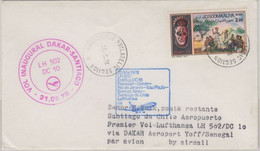 Somalia - 2 S. Volkstanz Zuleitungspost LH-Erstflug Frankfurt/M. - Santiago 1979 - Somalia (1960-...)