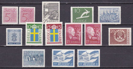 SE433BA – SUEDE – SWEDEN – 1951-59 – MNH LOT - Y&T # 366→458a MNH 10,75 € - Unused Stamps