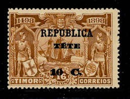 ! ! Tete - 1913 Vasco Gama On Timor 10 C - Af. 23 - MH - Tete