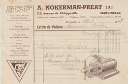 Facture / Document - A. Nokerman-Preat / Graisse Pour Roulements - Marcinelle -1948 - 1950 - ...